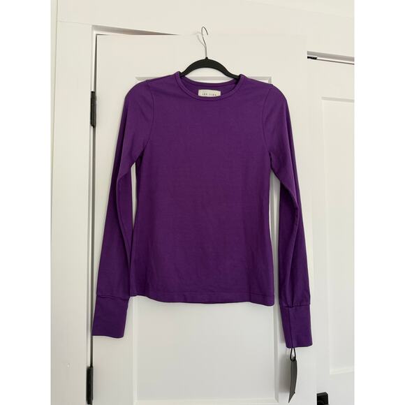 $110 New Les Tien Supima Modal Fiona Tee - Purple - small - Picture 1 of 7